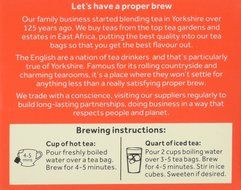 Taylors of Harrogate Yorkshire Black Tea, 10 Count N2