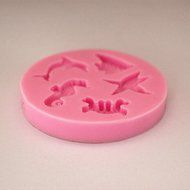 Bhbuy Sea Animals Silicone 3d Cake Fondant Decoration Mold Tools Sugarcraft Mould 1pc N2