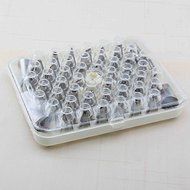 XHHOME 52 Pcs Bakeware Stainless Steel Flower Mouth Decorating Kit Creamy Mouth Cake Decoration Mold N2