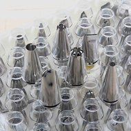 XHHOME 52 Pcs Bakeware Stainless Steel Flower Mouth Decorating Kit Creamy Mouth Cake Decoration Mold N4