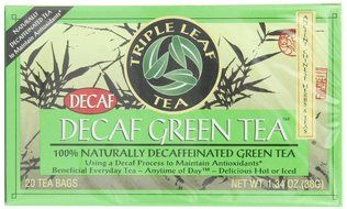 Triple Leaf Tea, Decaf Green Tea, 20 Tea Bags (Pack of 6) N3