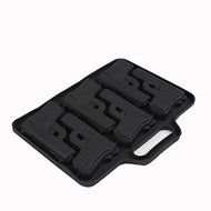 QINF Gun Shape Chocolate Mold Silicone Rubber Mould Ice LatticeFondant Cake Mold Tool N2