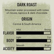 Happy Belly French Roast Organic Fairtrade Coffee, Dark Roast, Whole Bean, 12 ounce N7