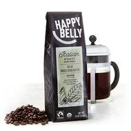Happy Belly French Roast Organic Fairtrade Coffee, Dark Roast, Whole Bean, 12 ounce N10