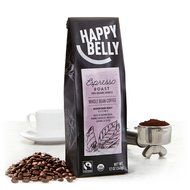 Happy Belly French Roast Organic Fairtrade Coffee, Dark Roast, Whole Bean, 12 ounce N17
