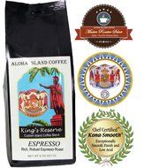 PLATINUM Light Roast, Kings Reserve Kona Hawaiian Coffee Blend, 8 Oz Ground N14