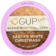 Barnie's CoffeeKitchen Santa's White Christmas Cup Up Single Serve, 10 Count
