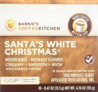 Barnie's CoffeeKitchen Santa's White Christmas Cup Up Single Serve, 10 Count N4
