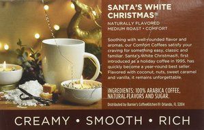 Barnie's CoffeeKitchen Santa's White Christmas Cup Up Single Serve, 10 Count N5