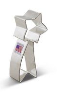 Ann Clark Falling Star Cookie Cutter - 4 Inches - Tin Plated Steel