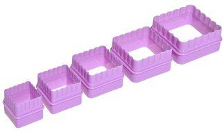 36 Plastic ABC Alphabet Number Cookie Cutters and 5 Piece Square Cookie Cutter Set Gift Idea for Her Mom Mother... N5