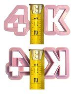 36 Plastic ABC Alphabet Number Cookie Cutters and 5 Piece Square Cookie Cutter Set Gift Idea for Her Mom Mother... N6