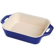Staub Rectangular Dish, Dark Blue, 13 x 9 - Dark Blue