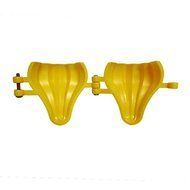 DC Ganpati Modak Plastic Mould Gujya Maker (Pack Of 2) S Yellow