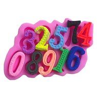 Large Numbers Silicone Mold Chocolate Fondant Mold Cake Decoration