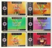 Stash Tea Black Tea Six Flavor Assortment, 18-20 Count Tea Bags in Foil (Pack of 6) N3