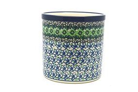 Polish Pottery Utensil Holder - Kiwi