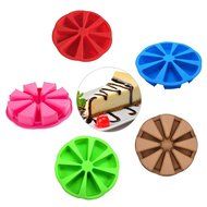 Eronde Food Grade Sofe Silicone DIY Baking Cake Pan Molds(Random Color) N3