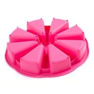 Eronde Food Grade Sofe Silicone DIY Baking Cake Pan Molds(Random Color) N4