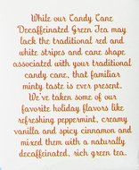 Trader Joes Candy Cane Green Tea Decaffeinated 20 Tea Bags, a Holiday Favorite with Peppermint,vanilla and Cinnamon... N2