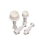 4PCS Round Shape Cookie Plunger Cutter Fondant Cake Baking Mold shopping