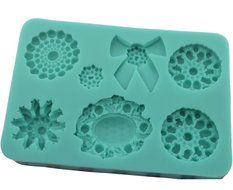 Ueasy Bow and Petal shape Chocolate Candy Jello silicone Mold Mould cake tools Bakeware Pastry bar Soap Mold Silicone...