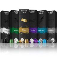 Nespresso Compatible Capsules - Variety Pack (60 Pods) - Fit to All Nespresso Original Line Machine -By Rosso...