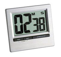 La Crosse Technology 38.2013.54 TFA Digital Countdown Timer and Stopwatch, Silver