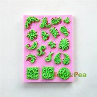 Mom&amp;pea 0535 Decorations Shaped Silicone Mould for Fondant Cake Sugar Paste Cake Decoration 3d Cake Toppers Mold...