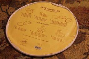 Cherry Queen 11 inch Pie Crust Maker Rolling Bag; Mrs Anderson's Baking- Plastic/ Zipper 7406 N2