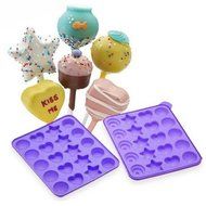 La Tartelette Silicone Cake Mold Cake Pop Mold, Assorted Shapes N3
