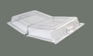 Winco C-DPFH Polycarbonate Dome Hinged Cover, Full Size N2
