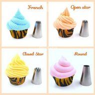 TSK 24-Piece Cake Decorating Tips Kits, TSK Professional Stainless Steel Icing Tip Set Tools Includes 8 pcs Cake... N4