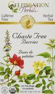 Celebration Herbals Organic Chaste Tree Berries Tea, 24 Bags