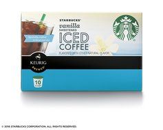 Starbucks Sweetened Vanilla Iced Coffee, K-Cup for Keurig Brewers, 60 Count N2