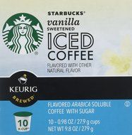 Starbucks Sweetened Vanilla Iced Coffee, K-Cup for Keurig Brewers, 60 Count N5