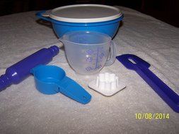 Tupperware My First Baking Set 5pc Blue White Clear &amp; Purple N2