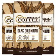 Dark Colombian Supremo Coffee, Whole Bean, Fresh Roasted Coffee LLC (5 lb.) N2