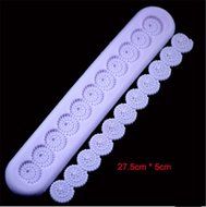 HSE 4 Pieces Beautiful Flower Design Fondant Silicone Cake Mold Baking Tools Cake Decorating Tools N2