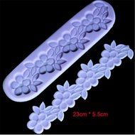 HSE 4 Pieces Beautiful Flower Design Fondant Silicone Cake Mold Baking Tools Cake Decorating Tools N3