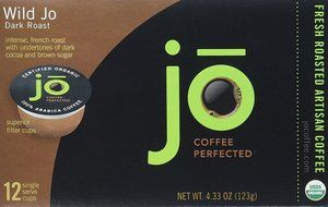 WILD JO: 72 Cup Organic Dark French Roast for K-Cup Coffee Brewers, Bold Strong Wicked Good! Keurig 1.0 &amp; 2.0...