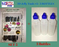 3D Jelly Cake Tools - Type 5 and 3 Bottle 3D Jelly Tools not include needle