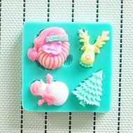 Martha Art Craft - Sugarcraft Decorating Kit High Quality Santa Fondant Molds Silicone Silicone Cake Mold Cake...