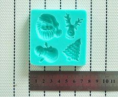 Martha Art Craft - Sugarcraft Decorating Kit High Quality Santa Fondant Molds Silicone Silicone Cake Mold Cake... N4