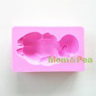 Mom&amp;pea 0646 Baby Shaped Silicone Mould for Fondant Cake Sugar Paste Cake Decoration 3d Cake Toppers Mold Soap... N6
