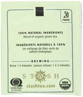 Stash Tea Organic Green Tea Bags in Foil, Premium, 100 Count