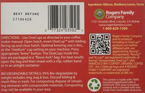 SAN FRANCISCO BAY REDELICIOUS HIBISCUS BLEND 24 ONE CUPS for Keurig K-Cup Brewers N4