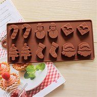 Cutoy Christmas Gift Design Silicone Cake Fondant Chocolete Jello Soap Candy Gum Paste Molds Clay Moulds DIY Decorating...