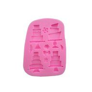 Wocuz WZ1512 Cake Shape Fondant Mold for Decorating Cake Side N4