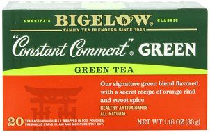 Bigelow Constant Comment Green Tea, 20-Count Boxes (Pack of 6)